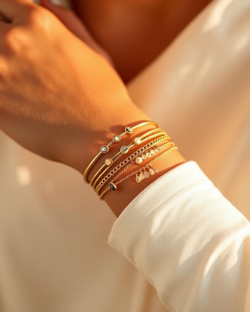 Pulseira Trio Dourada — pulseiras da Addoro Acessórios