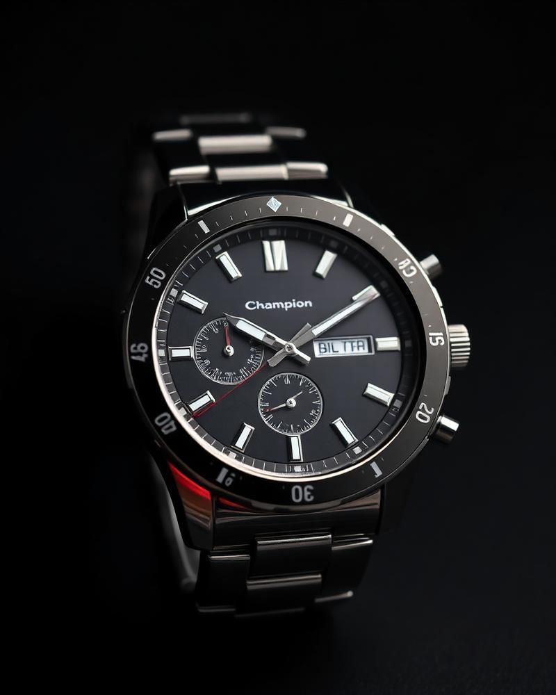 Champion Chrono Black — relógios da Addoro Acessórios